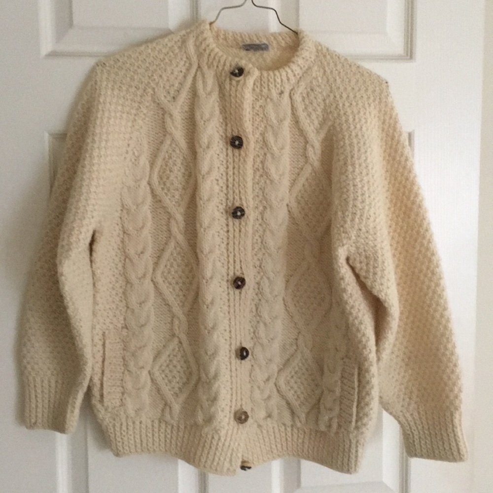Beautiful Scotland Handmade Knit Sweater, Wool